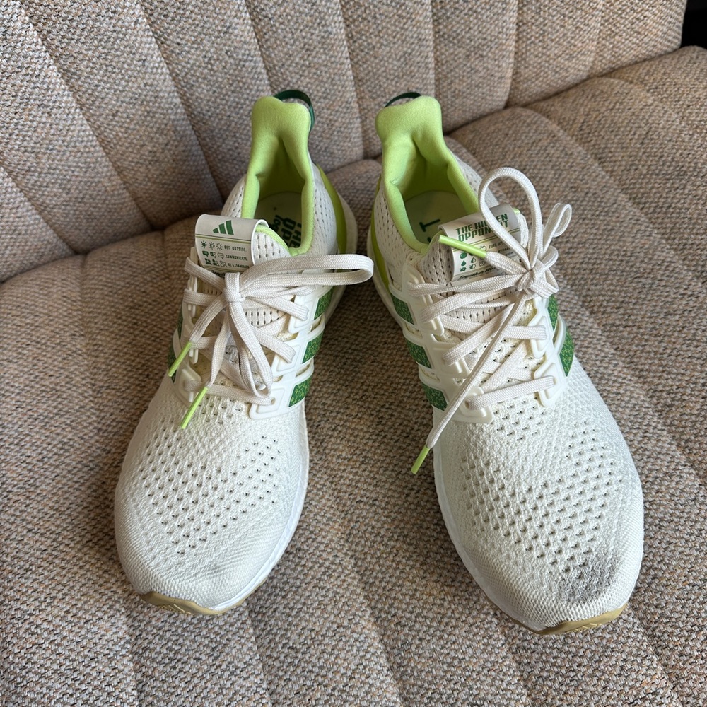 Adidas The Hidden Opponent x UltraBoost 1.0 JS1646 Men's Sz 8.5 White Green - Picture 2 of 5